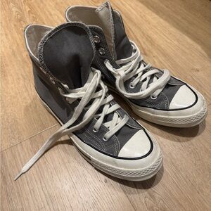 Converse Gray and White Chuck 70 High-Tops